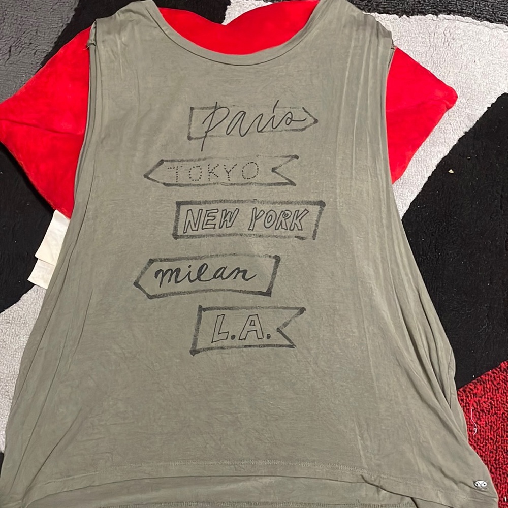 Green tank top from American eagle
